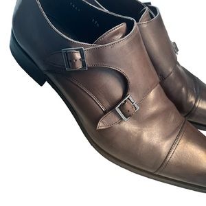ADAM DERRICK TO BOOT NEW YORK double monkstrap men's 11.5 EUC brown